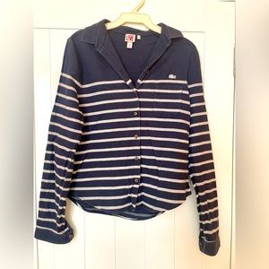 Lacoste Blue Cozy Sweater in size Small